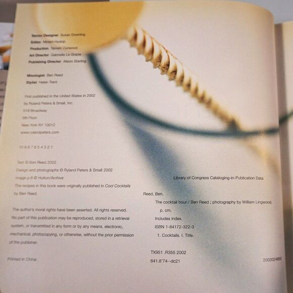 The Cocktail Hour by Ben Reed 2002 Hardcover - Picture 5 of 11